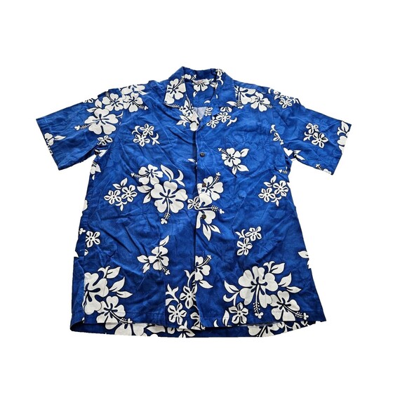 Pacific Legend Men's Hawaiian Floral Breckenridge Short Sleeve Shirt Size Large - Picture 1 of 7